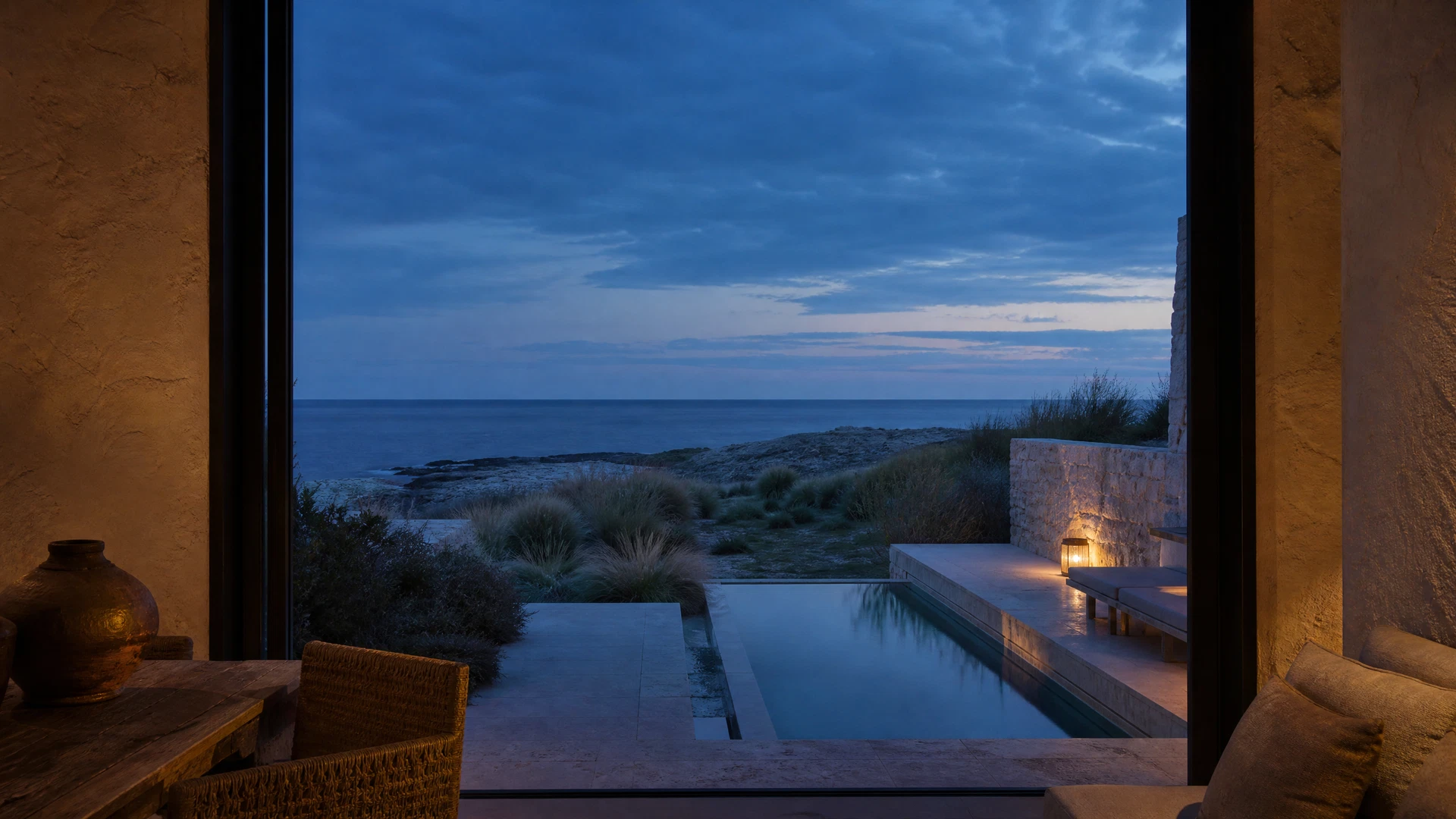 Coastal villa terrace used as the film poster